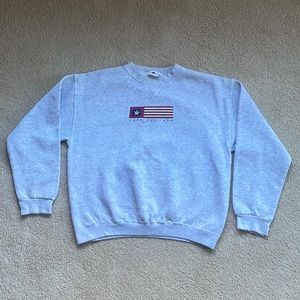 Cape Cod USA Light Gray Crewneck Sweatshirt vintage size Large